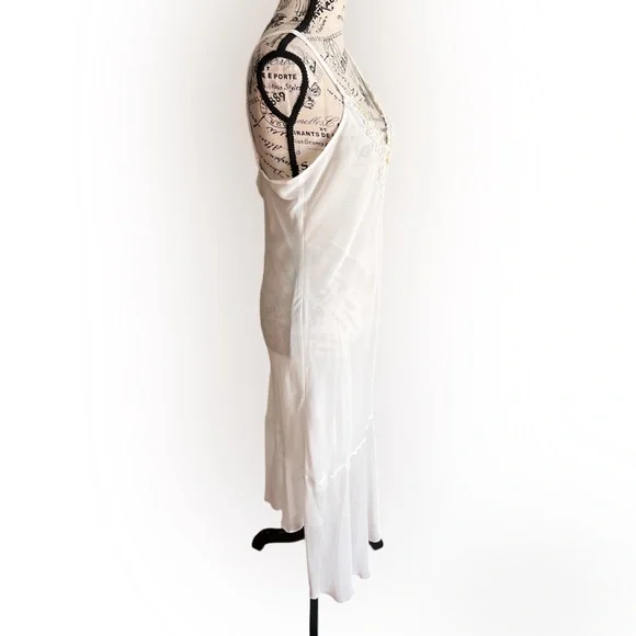 Silk satin white bridal lace night gown with robe
